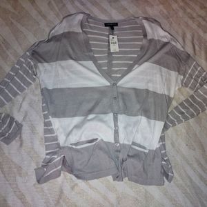 New With Tags! Lane Bryant Button Light Weight Cardigan, Tuxedo like slit back.